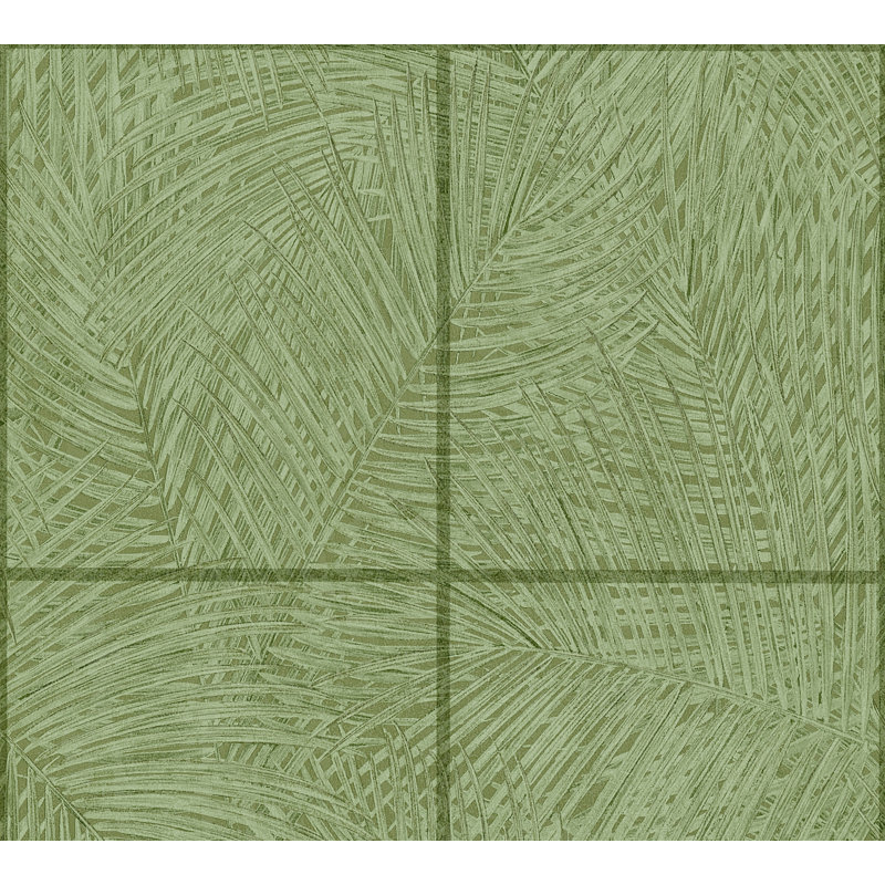 Cettina 10.05m x 53cm Matte Wallpaper Roll, Green