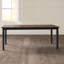 Table de salle à manger Glennwood de 60 à 78 po de largeur, noir frotté et gris anthracite