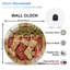 Christmas-Stockings-On-A-Clock-Face Art - 12‘’ Modern Glass Wall Clock