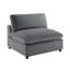 Canapé modulaire 5 pièces Caylie - gris anthracite