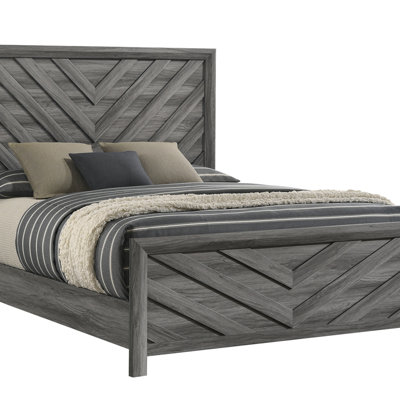 Lit de style moderne en bois