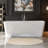 67" X 31" Back To Wall Rectangular Alcove Soaking Acrylic Bathtub In White, With Polished Chrome Overflow