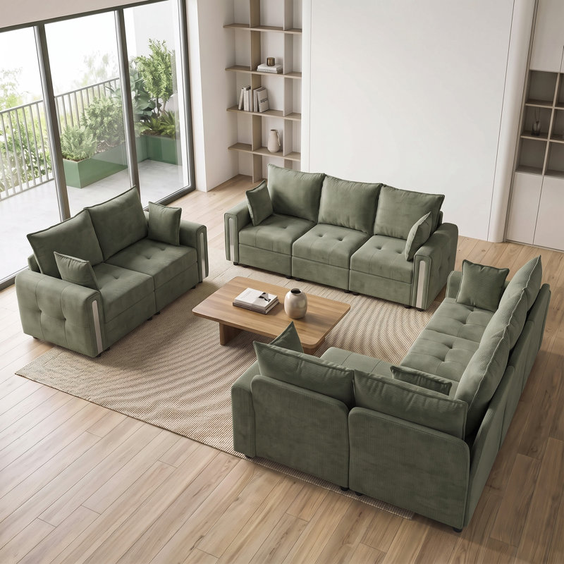 228 cm W Patio Sofa