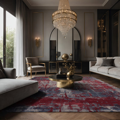 Tapis brun soyeux et moelleux
