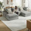 Canapé modulaire en U rembourré 158 po-56457380