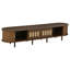 Unfinished TV Stand for TVs up to 78" with Fireplace Included