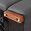 Canapé modulaire 144,87 po en cuir véritable inclinable électrique avec port USB-1465468190-1465468189