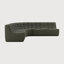 N701 Modular Sofa Set - Combo Left - 1 Seater + 3 Seater + 90° Round Corner