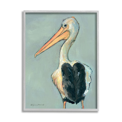 Pélican, faune - peinture