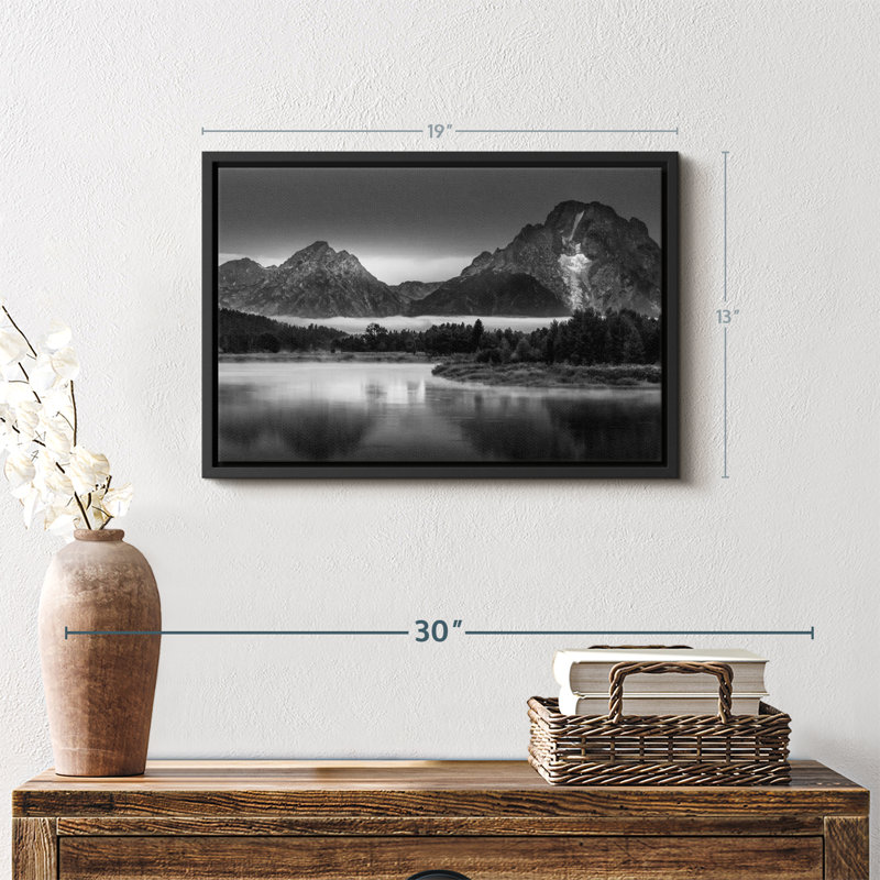 " Oxbow Bend BW ", 19" H x 13" W