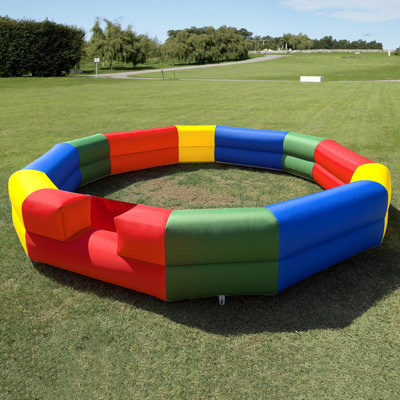 Wellcomer 16FT 2-layers GaGa Ball Pit with Internal Blower, Lightweight Portable Court for Backyard Games, Schools & Family Fun - 4 colors