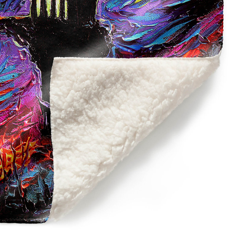  Couverture douce en sherpa, 68 po x 80 po