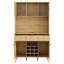 Armoire de cuisine avec prise électrique, lumière DEL et rangement pour bouteilles de vin-869930223