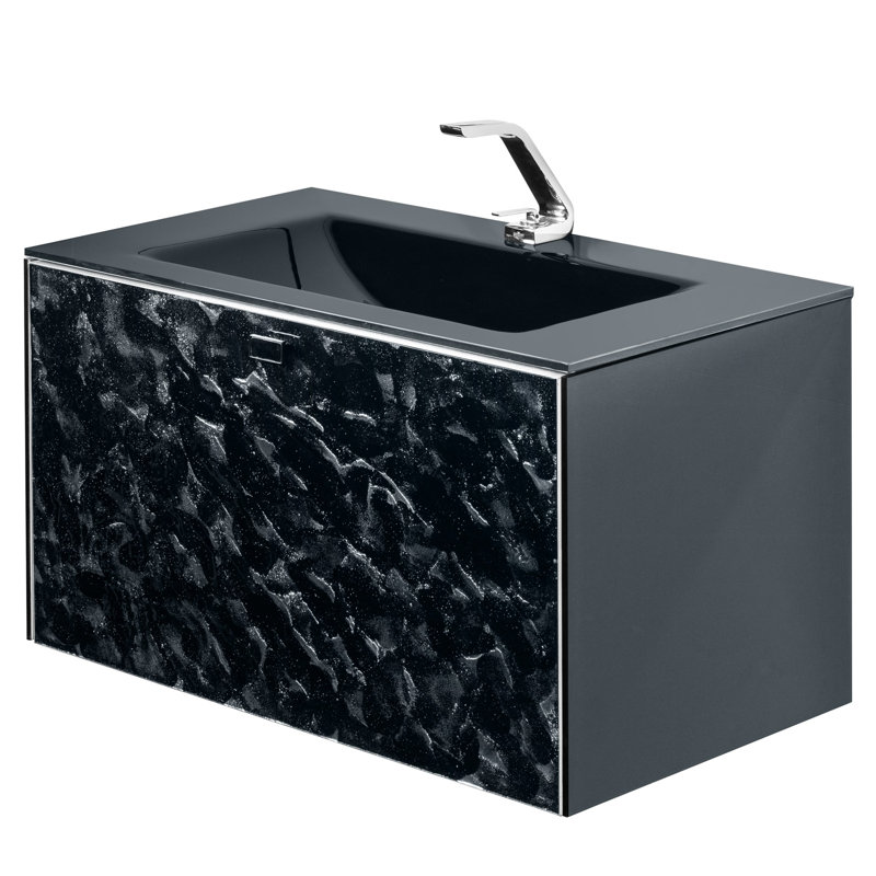 Felvy 32'' W Single Vanity, Black, Black