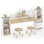 Bureau pour enfants avec bibliothèque et 2 tabourets