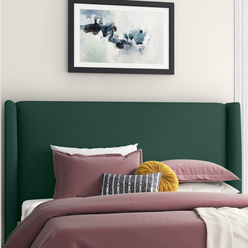 Tilly Upholstered Headboard, California King, Zuma Pumice Textured Linen