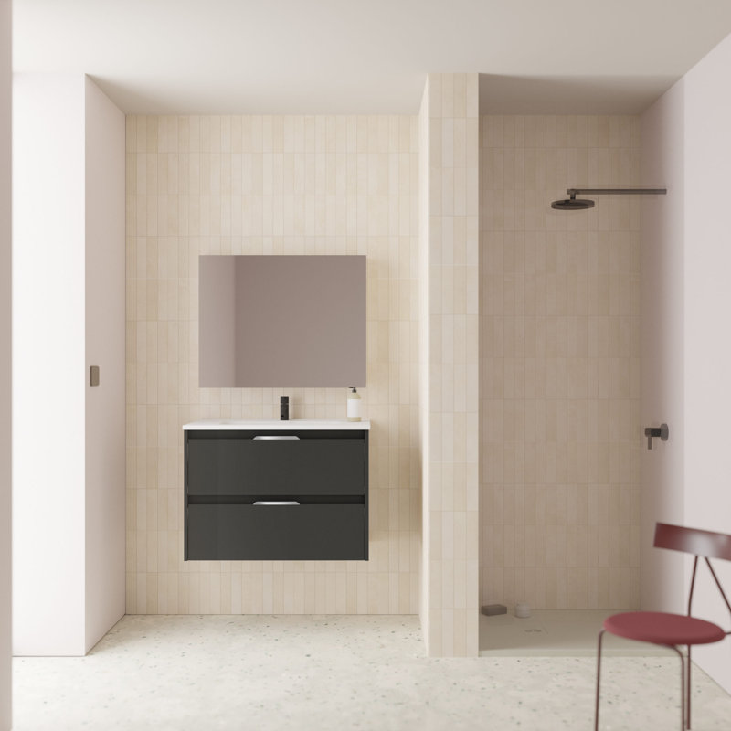 Vanity & Mirror Set, Anthracite 
