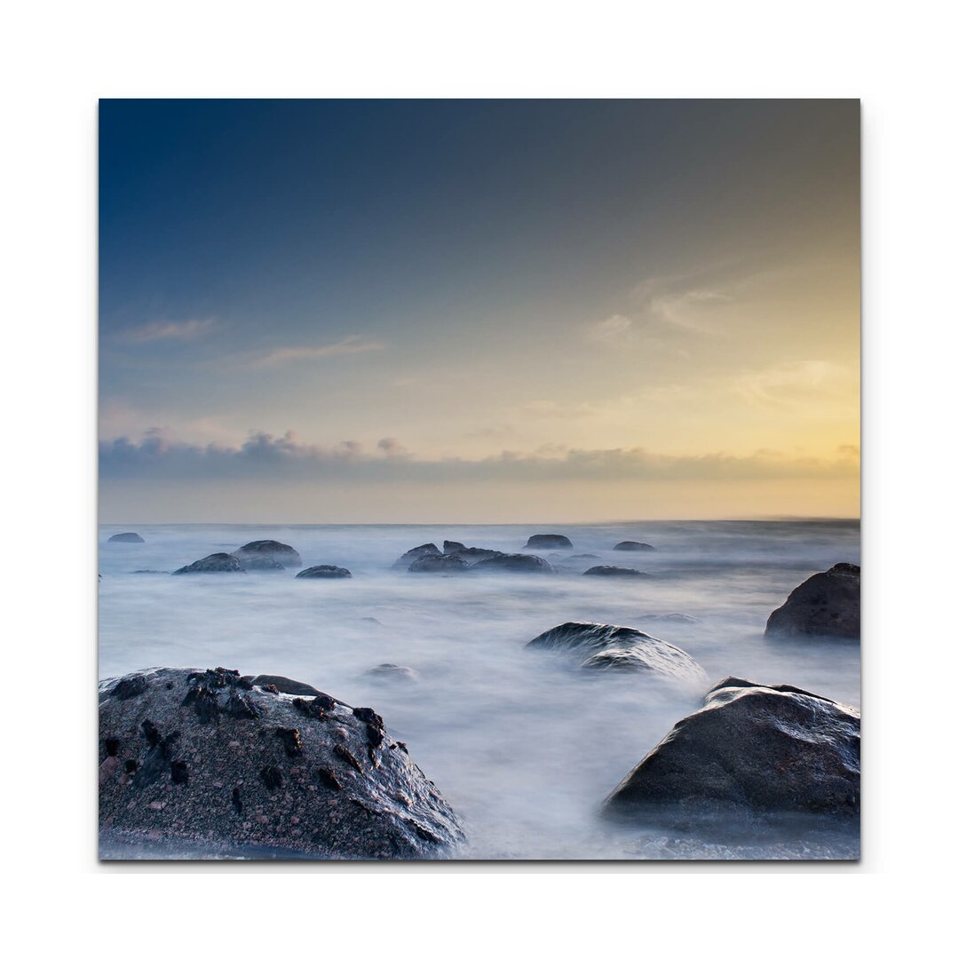 Leinwandbild Steine am Strand