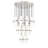 Bryelle 27 - Light Steel Dimmable Tiered Chandelier-60797553