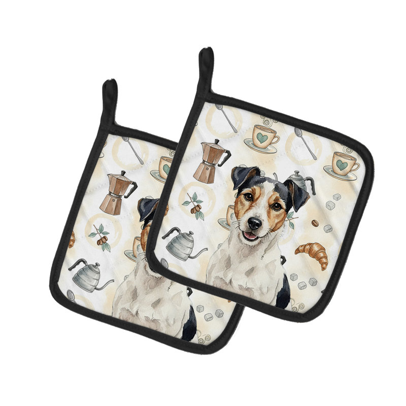 Paire de porte-cafetières Parson Russell Terrier