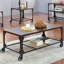 Table basse à roulettes avec rangement Izzac
