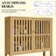 Armoire surdimensionnée au-dessus de la toilette - Sur mesure pour espace inférieur de l 22,2 po x P 8,5 po, H 35,8 po, rangement à 2 niveaux, tablette ouverte, barre transversale réglable, rangement à portes à lattes, tablette essentielle pour la salle de bain, verticale
