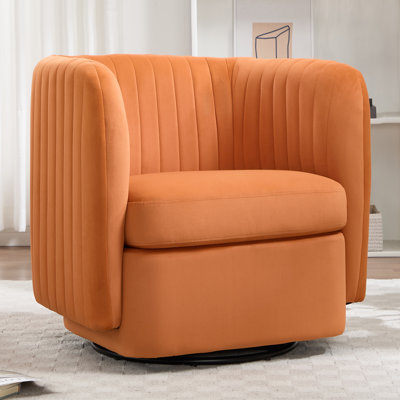 Fauteuil demi-tonneau pivotant à 360 ° 32,28 po