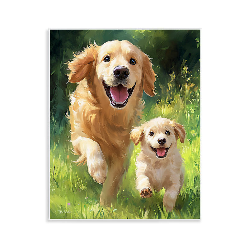 Father & Son Labrador Wall Plaque, design by Momart