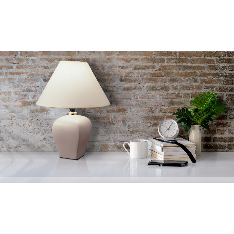 Whitford Ceramic Table Lamp, Ivory