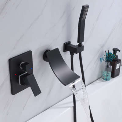 1 Handle Wall Waterfall Faucet with Diverter