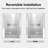 UKH10 59-1/2 in. to 60-3/8 in. W X 80 in. H Frameless BI-Fold Shower Door with U-Chanel and 3/8 in. (10mm) Clear Glass in Brushed Nickel-121620567-121620552
