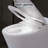 Heated Seat Smart Toilet with Foot sensor Flush and Night Light