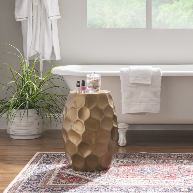 Aavan End Table, Gold