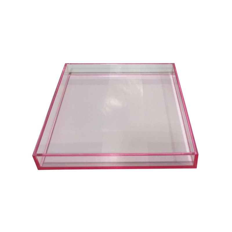 Fedelia Plastic / Acrylic Tray, Pink