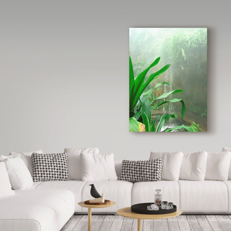 «Rainforest Leaves», reproduction de photo sur toile tendue, H 32 po x l 24 po x P 2 po