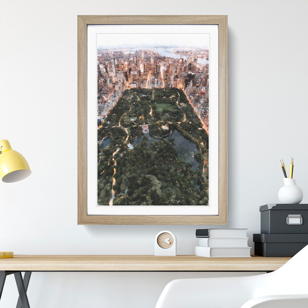 Central Park in New York - Framed Print