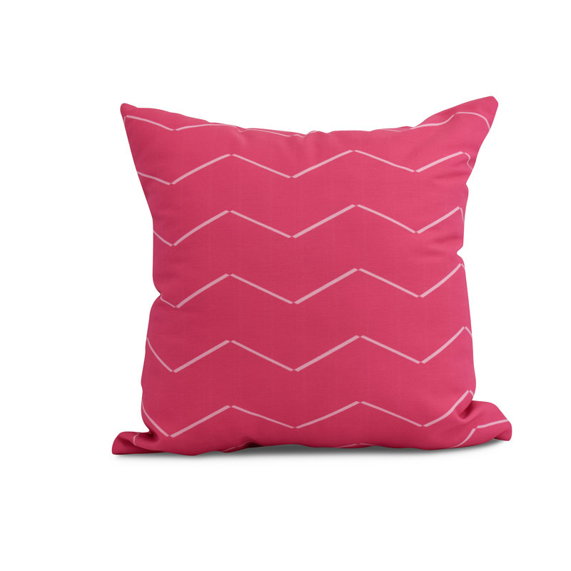 Housse et insert de coussin carré Palm Beach, Rose, 16 po x 1 po
