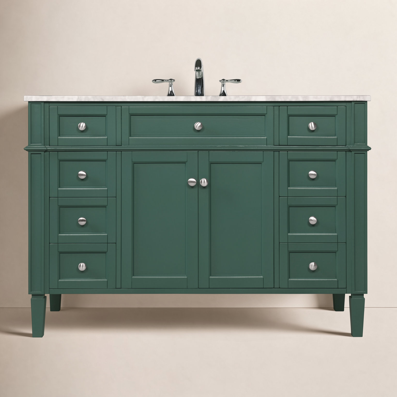 Rivers 48'' Single Bathroom Vanity, Green