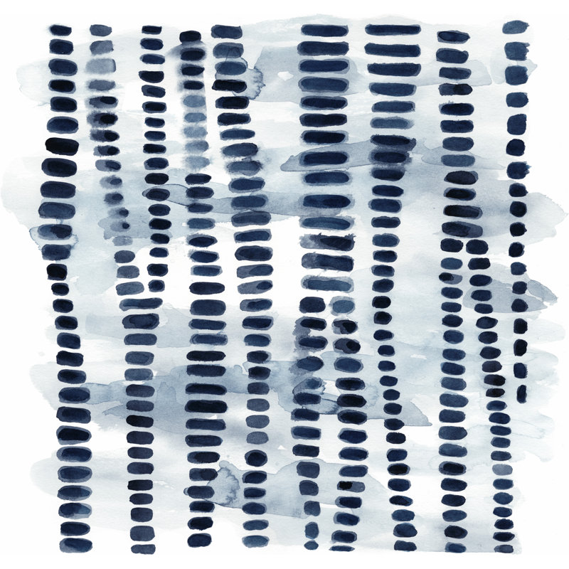 Indigo Study V by Chariklia Zarris - Wrapped Canvas Painting, 30cm H x 30cm W x 3.8cm D