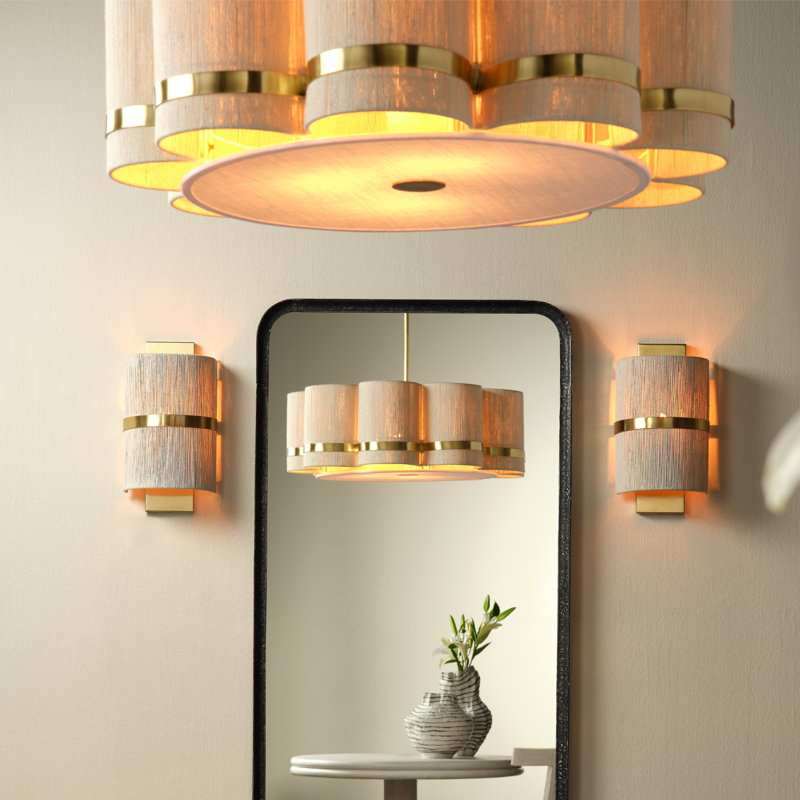 Carousel 1-Light Wall Sconce, Off-White