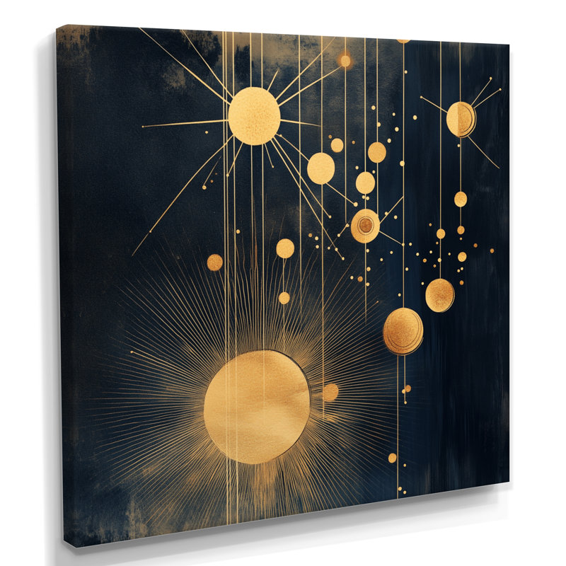 Abstract Starburst Canvas, Constellation Wall Art, Cemya, Toile tendue, H 24 po x l 24 po