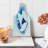 Ambesonne Abstract Tempered Glass Cutting Board Globe Ink Effect Map Blue White