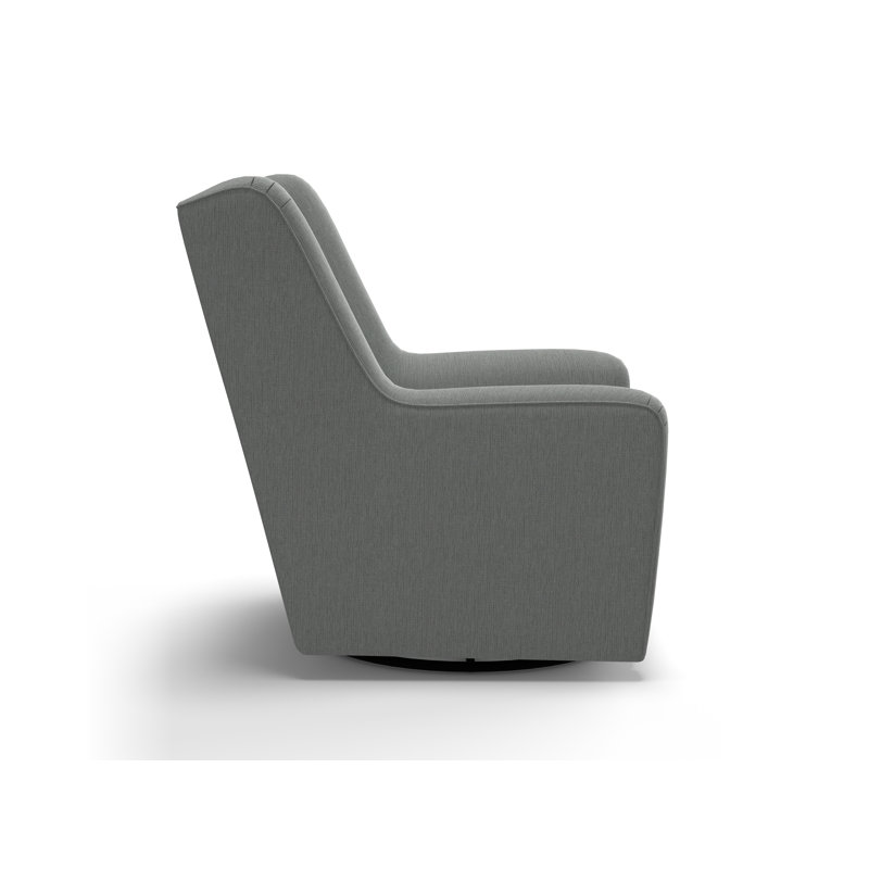 Fauteuil oscillant pivotant Miranda, Chenille radicale gris cendre performance
