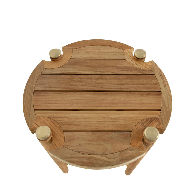 Pacifica Outdoor Round Teak Side Table