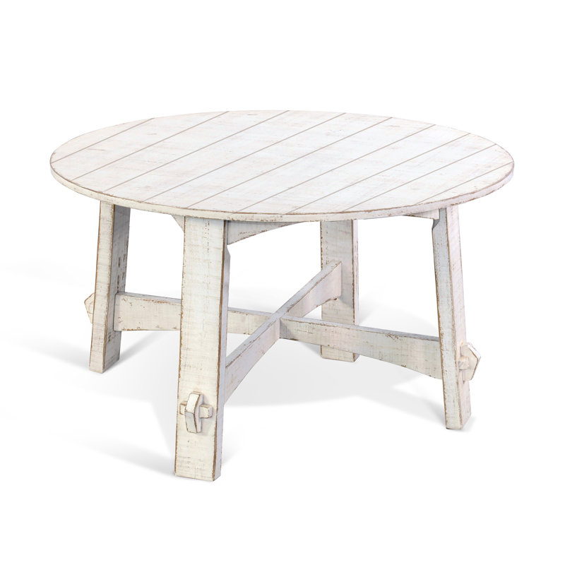 Table de salle à manger Eyon, Sable blanc