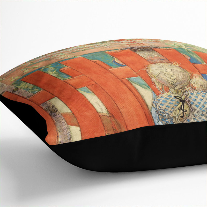 Square Cushion, 40cm H x 40cm W x 15cm D, Black