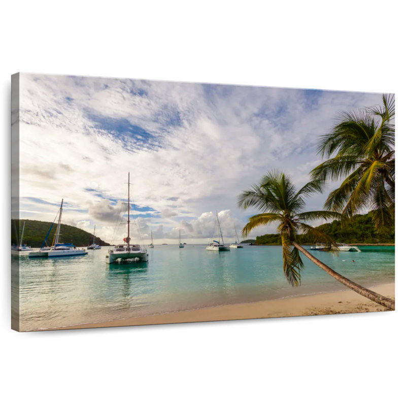 Gillard Mayreau Island Boats, 34" H x 51" W