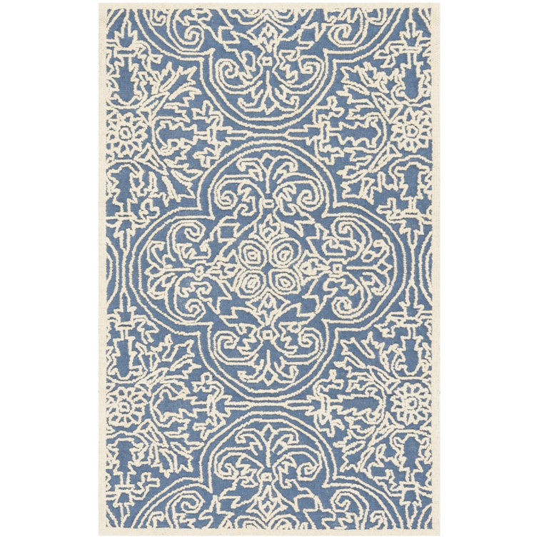 Tapis en laine et en coton touffeté à la main Marys Trace Ikat