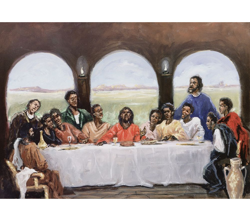 «Black Last Supper», reproduction d'affiche par Inconnu (36 x 24) PD101950