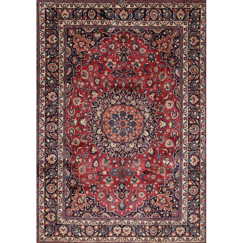 Tapis oriental rouge / bleu Filippone, Rectangle 5 pi x 7 pi